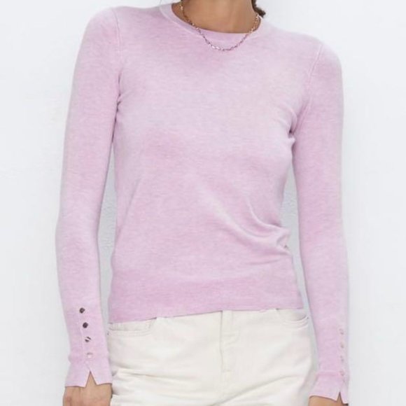 Zara Basic Knit in Light Purple (S) - Picture 2 of 7